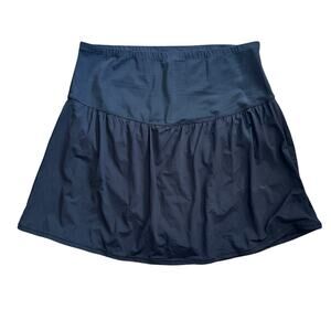 Tummy control 24W skirtini swimsuit bottom skirt black skort